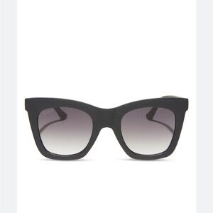 DIFF Matte Black Sunglasses